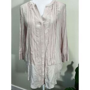 Anthropologie Maeve Blush Pullover Blouse EUC Size 4